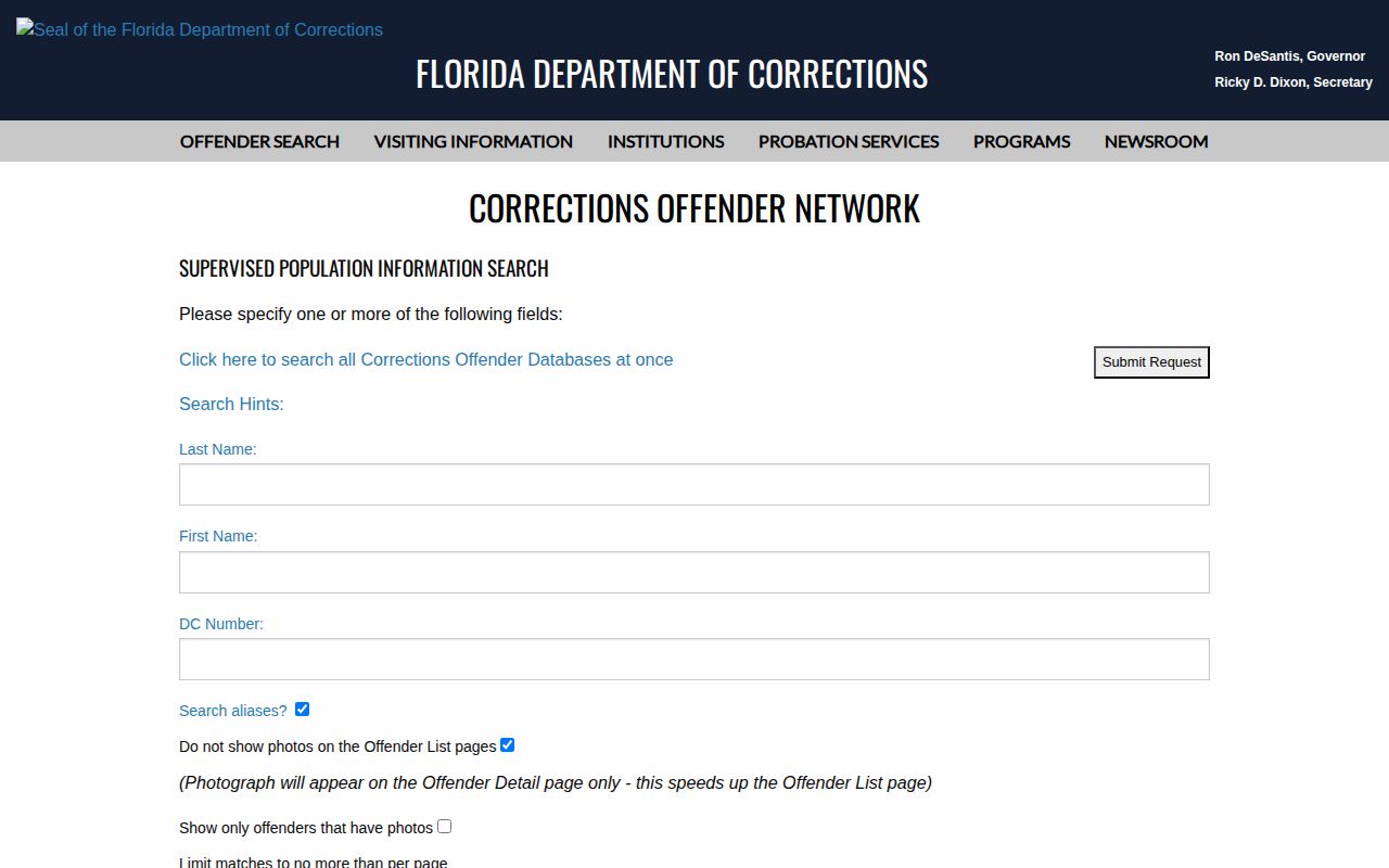 Hamilton County parole and probation Supervised Population Search